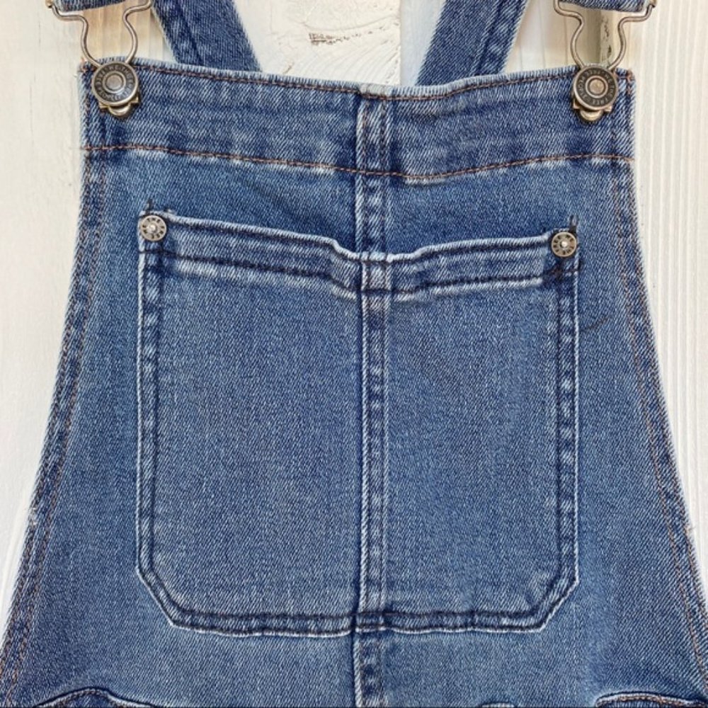 Free People Skinny Denim Overalls Sz 26 - Picture 9 of 10